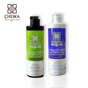 เชวา ไทยแลนด์ แชมพูและครีมนวดผมแบบ 2-in-1 สูตรดั้งเดิม สารสกัดจากลิทเซีย กลูติโนซา และสารสกัดจากดอกอัญชัน สำหรับป้องกันผมร่วง - Product Image 1