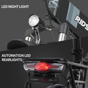 Bicicleta eléctrica plegable Fatbike con neumáticos gruesos, para ciudad, Enduro, MTB rápida, ciclomotor eléctrico para adultos, desde almacén de la UE. - Product Image 4