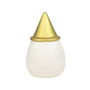 Candela creativa per la decorazione della casa natalizia OEM Custom natale Gnome ceramica profumata di soia miscela candele di lusso