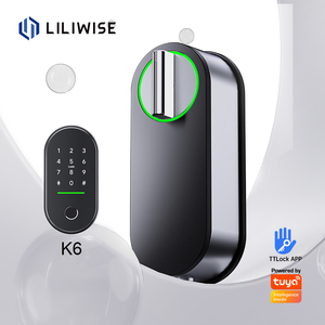 Liliwise Retrofit Door <b>Locks</b> Electronic Fingerprint Tuya Ttlock Security Digital Fechadura Inteligente Wifi Retrofit Smart <b>Lock</b> - Product Image 1