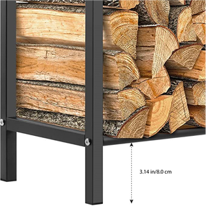 Support à bois de chauffage moderne en métal à <span class=keywords><strong>prix</strong></span> abordable pour le rangement des bûches de cheminée - Product Image 4