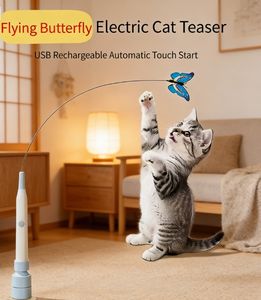 Jouet interactif pour chat mains libres à ventouse puissante - Jouet papillon oscillant durable pour chatons et chats - Product Image 6