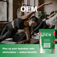 Aeglewell OEM/ODM Poudre d'électrolytes saveur pastèque en sachets individuels - Mélange d'hydratation rapide pour l'entraînement et les voyages