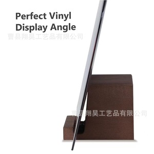 Portable Retro Wooden Album <b>Record</b> <b>Stand</b> Solid Wood Desktop Decorative Item For Vinyl Cd Rack - Product Image 4