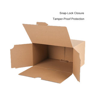 Boîtes en carton ondulé auto-assemblantes 3 plis, écologiques, biodégradables, recyclables, sans colle, à fermeture rapide, anti-effraction, pour briquets et bougies - Product Image 3