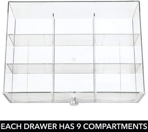 ขายส่งอะคริลิคใสห้องครัว Organizer 3ลิ้นชักเก็บกล่องสำหรับถุงชากาแฟแคปซูลชาหน้าอก - Product Image 5