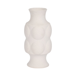 Vaso in ceramica goffrata testurizzata per l'arredamento del soggiorno, elegante vaso per fiori per casa, sala da pranzo, camera da letto, ufficio - Product Image 1