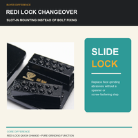 Meules diamantées Redi Lock à double segment pour préparation de surfaces de béton sur les ponceuses à béton