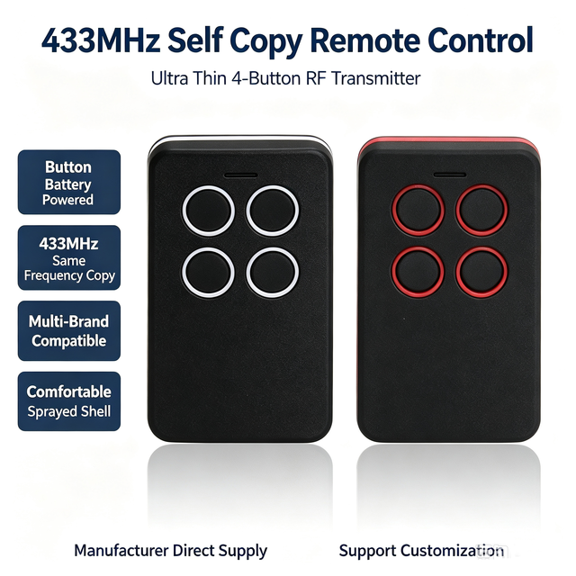 433MHz Universal Remote Duplicator 433mhz Cloning Remote Control for Copy Garage Door Remote Roller Shutter Duplicate Remote