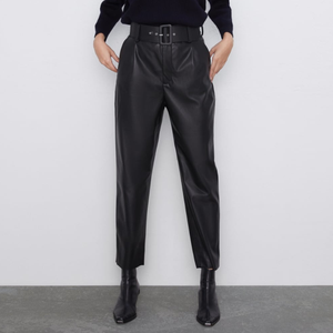 <span class=keywords><strong>Pantaloni</strong></span> a vita alta in pelle PU <span class=keywords><strong>pantaloni</strong></span> da <span class=keywords><strong>donna</strong></span> in ecopelle allentata moda <span class=keywords><strong>donna</strong></span> tasche eleganti <span class=keywords><strong>pantaloni</strong></span> <span class=keywords><strong>donna</strong></span> <span class=keywords><strong>donna</strong></span> 3 colori <span class=keywords><strong>Beige</strong></span> - Product Image 5