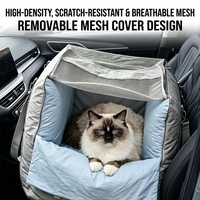 Sac de transport pour animaux de compagnie en gros pour chats et petits chiens, en tissu doux avec fenêtre en maille, intérieur spacieux, sac à bandoulière avec poches