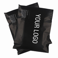 Sacs de Courrier Express Noirs Recyclés Imperméables avec Logo Personnalisé Imprimé, Enveloppes d'Expédition pour Vêtements, Enveloppes Poly Mailer Auto-Adhésives