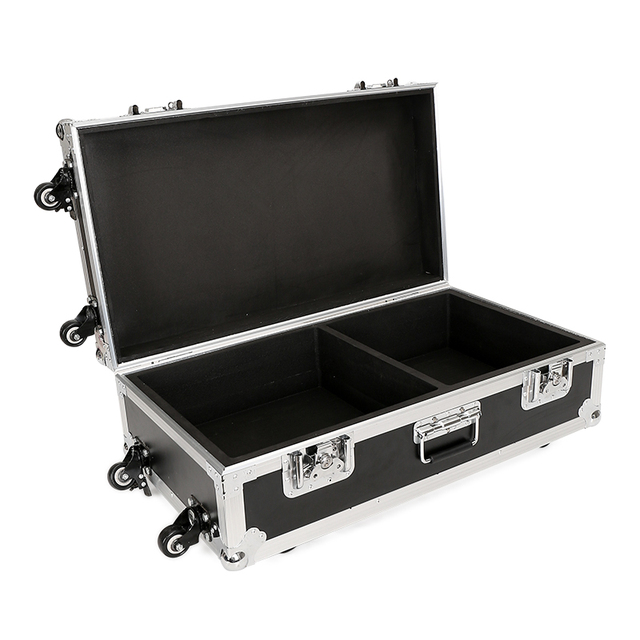 China Supply Professional Custom Black Transport Air Aluminum Flight Case with Rolling Wheels