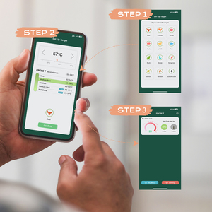 Termómetro Inalámbrico para Carne Lonnmeter con Clasificación IP68, Acero Inoxidable de Grado Alimenticio para Asar y Ahumar - OEM/ODM - Product Image 6