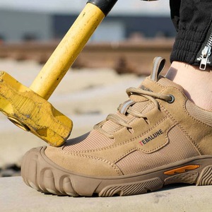 Chaussures de sécurité pour hommes en cuir ultrafin, résistantes à l'usure, respirantes, isolées, anti-écrasement, anti-perforation 6kv - Product Image 2