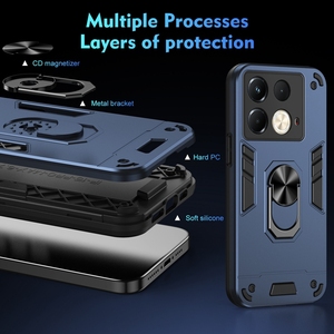 Chống sốc TPU PC cứng trường hợp điện thoại với vòng từ chủ Protector Cover quay lại trường hợp đối với Infinix Lưu ý 40S note40 5g trường hợp - Product Image 6