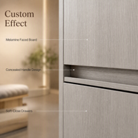 Armoire de dressing moderne et durable sur mesure, finition mélamine, portes en panneaux mélaminés, écologique, pour chambres, appartements, villas