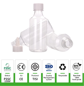 Logo in ấn Pet nhựa BBQ nước sốt chai với Twist Top Mũ 8.6oz bán buôn rõ ràng dùng một lần nước sốt đậu nành chai bóp 255ml - Product Image 3