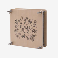 Offre Spéciale Kit de Presse à Fleurs Séchées DIY en MDF Classique Multi-Occasions pour Fleurs et Feuilles Aériennes FP06