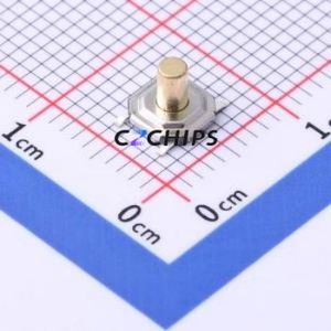 GT-TC084A-H043-L5 Tactile Switch SMD-4P,5.2x5.2mm Switch Single Pole Single Throw Round Button 1.6N Vertical Mount - Product Image 1
