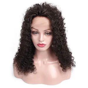 Perruque Lace Front Wig naturelle frisée, cheveux humains crépus bouclés, 13x4, pour femmes africaines