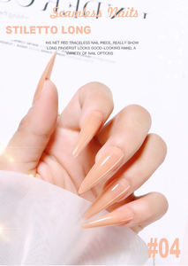 MyBeautyNails-Gel para extensión de puntas de <span class=keywords><strong>uñas</strong></span>, 240 unidades, cobertura completa, pigmento incorporado, 100% puntas de Gel - Product Image 6