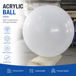 <span class=keywords><strong>Esfera</strong></span> <span class=keywords><strong>de</strong></span> Acrílico Transparente para Uso en Exteriores, Resistente a los Rayos UV, Globo <span class=keywords><strong>de</strong></span> Iluminación, Instalación Artística, <span class=keywords><strong>Esfera</strong></span> <span class=keywords><strong>de</strong></span> Exhibición, Tamaño Personalizado Disponible - Product Image 1