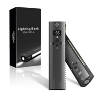 Lampe torche LED rechargeable multifonctionnelle d'urgence avec base magnétique, allume-feu électrique et lumière de travail latérale