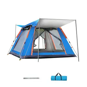 厂家批发户外自动帐篷3-4人沙滩快速开启折叠野营2人防雨野营帐篷