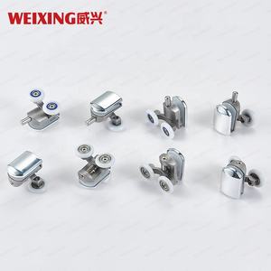 Roda Pancuran perangkat keras kamar mandi, rol pintu Pancuran geser baja tahan karat performa tinggi - Product Image 4