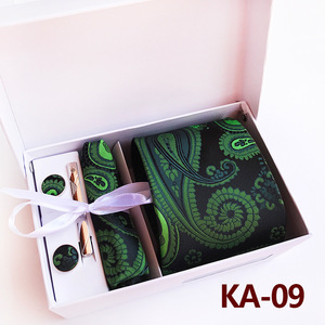 Noir et <span class=keywords><strong>argent</strong></span> Paisley Floral hommes cravates gris bleu rose accessoires de mariage cou <span class=keywords><strong>cravate</strong></span> ensemble mouchoir boutons de manchette cadeau pour hommes - Product Image 5
