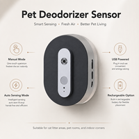 Vaporisateur anti-odeurs pour animaux de compagnie avec détecteur de mouvement et micro-ondes, alimentation USB, modes manuel et automatique, pour usage domestique, contrôle des odeurs pour chats