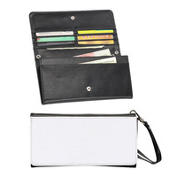 Dompet Gelang Wanita Kulit PU Sublimasi Tahan Lama Sederhana Modern Multifungsi Kosong Dapat Dipersonalisasi Tas Tangan Populer