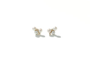Pendientes de Algodón de Azúcar, Oro de 14K, Diamantes y Perlas, Joyería al por Mayor, Fabricante de Joyería Fina, Proveedor OEM ODM Personalizado, Pendientes para Mujer - Product Image 3