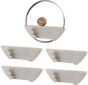 Custom Wall Mount Pots Holder For Kitchen Cupboard Pan Lids Organizers Universal Adjustable Wall Mount Pot Lid Organizer