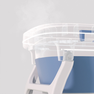 Baignoire portable multifonctionnelle de grande <span class=keywords><strong>taille</strong></span>, matériau TPE pliable autoportant, matériau PP avec détection de température de trempage - Product Image 4