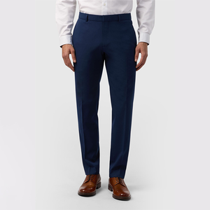 Traje Formal de Negocios Azul Clásico de Alta Calidad, Transpirable, de 2 Botones, Cuello de Solapa con Muescas, 3 Piezas, para Hombre - Product Image 3