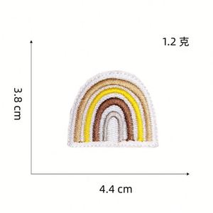 แผ่นปะรูปสายรุ้งสำหรับเสื้อผ้า ขายส่ง หมวก ผ้าทอ แผ่นปะปักลายรีดร้อน - Product Image 3