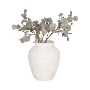 Vase décoratif rond texturé en terre cuite pour la maison, le salon, le bureau ou comme centre de table - Product Image 2