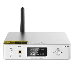 Decodificador de Audio de alta gama DS600 BT, adaptador receptor amplificador Digital aptX LL HD DAC HiFi estéreo CSR8675 para TV y PC