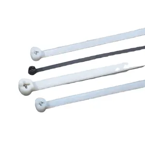 Bridas para cables de bloqueo de placa de acero inoxidable, bridas para cables de plástico con certificación TUV CE ROHS REACh