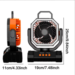 พัดลมพกพาค<span class=keywords><strong>ว</strong></span>ามจุสูง 20000mAh แบบชาร์จไฟได้ พร้อมไฟ LED และพาว<span class=keywords><strong>เวอร์</strong></span><span class=keywords><strong>แบงค์</strong></span> อุปกรณ์แคมป์ปิ้งอเนกประสงค์ ขายส่ง - Product Image 5