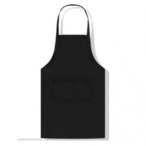 Delantal con Correa para el Cuello de Color Sólido con Logotipo Personalizado para Cocina, Restaurante y Regalos Promocionales - Product Image 3
