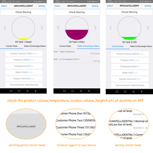 Eaglestar Diesel Serbatoio Carburante Indicatore di Livello Carburante Indicatore Sistema di Monitoraggio su Mobile APP PC Magnetostrittivo Sonda <span class=keywords><strong>Abd</strong></span> Smart Console -40 ~ 60 ℃ - Product Image 2