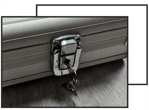 EVEREST High Quality Aluminum <b>Tool</b> Storage <b>Case</b> Foam Lining Flight <b>Case</b> OEM/ODM Customizable 15L Capacity Black Anti-Moisture - Product Image 6