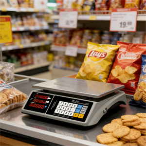 เครื่องชั่งคำนวณ<span class=keywords><strong>ราคา</strong></span>แบบดิจิทัลพร้อมแป้นพิมพ์แบบสัมผัส - Product Image 1