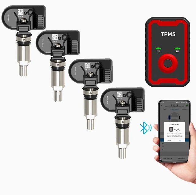 315MHz 433MHz in 1 Auto Tire Pressure Replacement TPMS Universal Programmable Sensor
