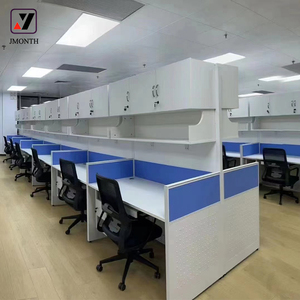 Tiện nghi hiện đại sử dụng l-hình dạng văn phòng bằng gỗ Máy Trạm phân vùng cao Modular bảng điều chỉnh thiết kế khả năng hiển thị cao bàn - Product Image 3