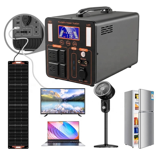 UPS Reasonable Low Price Portable Power Station Lifepo4 Box Supplier Portable Power Station and Solar Panel 1000w 1200w 1500w