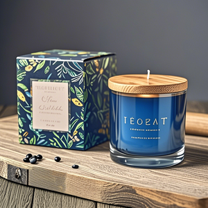 Bocaux à bougies <span class=keywords><strong>de</strong></span> luxe <span class=keywords><strong>de</strong></span> marque privée personnalisés clair noir <span class=keywords><strong>bleu</strong></span> 3oz 4oz 8oz pots <span class=keywords><strong>de</strong></span> bougie vides en gros Royaume-Uni - Product Image 6